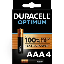 Duracell Pile Aaa-Pile alcaline AAA (LR03) Optimum, lot de 4