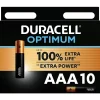 Duracell Pile alcaline AAA (LR03) Optimum, lot de 10