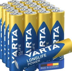 Varta Pile alcaline AAA (LR03) Long-life Power D, lot de 20