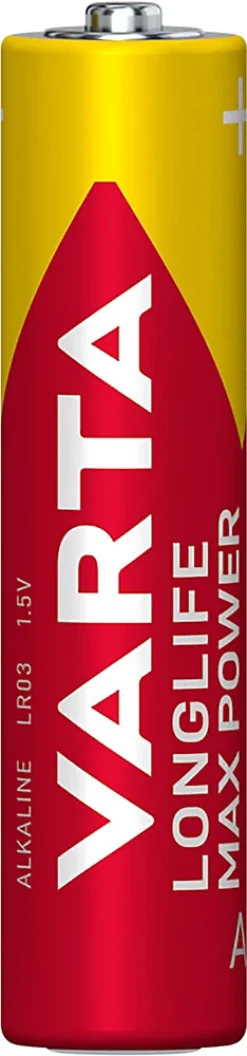 Varta Pile alcaline AAA (LR03) Long-life Max Power, lot de 4
