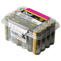 Diall Pile alcaline AA (LR6) , lot de 24