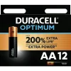 Duracell Pile alcaline AA (LR6) Optimum, lot de 12