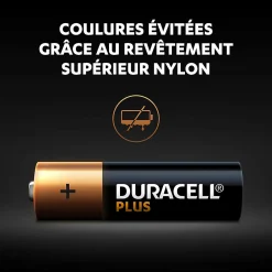 Duracell Pile Aa|Pile Lr6-Pile alcaline AA (LR6) Plus, lot de 4