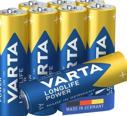 Varta Pile alcaline AA (LR6) High Energy, lot de 8
