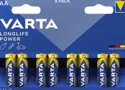 Varta Pile alcaline AA (LR6) High Energy, lot de 8
