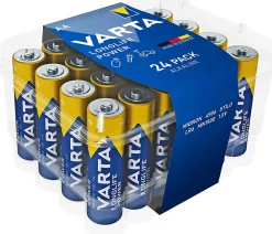 Varta Pile alcaline AA (LR6) Long-life Power, lot de 24