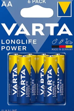 Varta Pile alcaline AA (LR6) Long-life Power, lot de 6