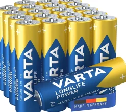 Varta Pile alcaline AA (LR6) Long-life Power, lot de 20
