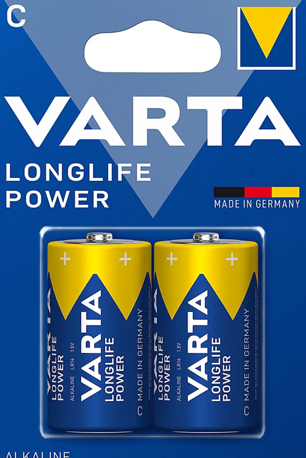 Varta Pile alcaline C (LR14) Long-life Power D, lot de 2