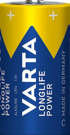 Varta Pile alcaline C (LR14) Long-life Power D, lot de 2