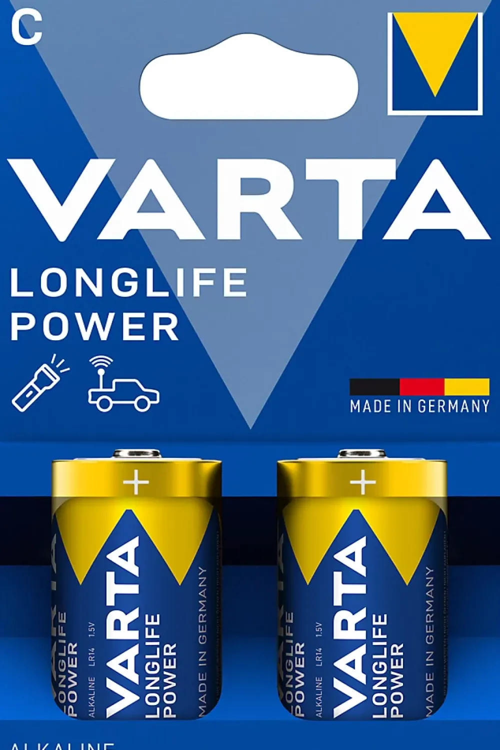 Varta Pile alcaline C LR14 Longlife Power, lot de 2