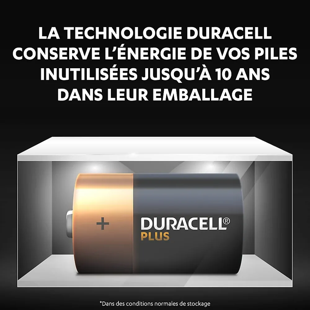 Duracell Pile alcaline D (LR20) Plus, lot de 2