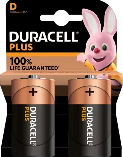 Duracell Pile alcaline D (LR20) Plus, lot de 2