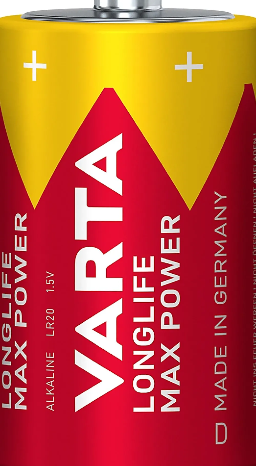 Varta Pile D|Pile Alcaline-Pile alcaline D (LR20) Long-life Max Power D, lot de 2