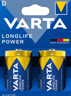 Varta Pile alcaline D LR20 Longlife Power, lot de 2