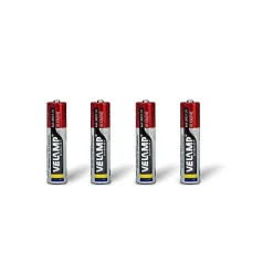 Velamp Pile alcaline mini stylet LR03 AAA, 1,5V - Blister de 4