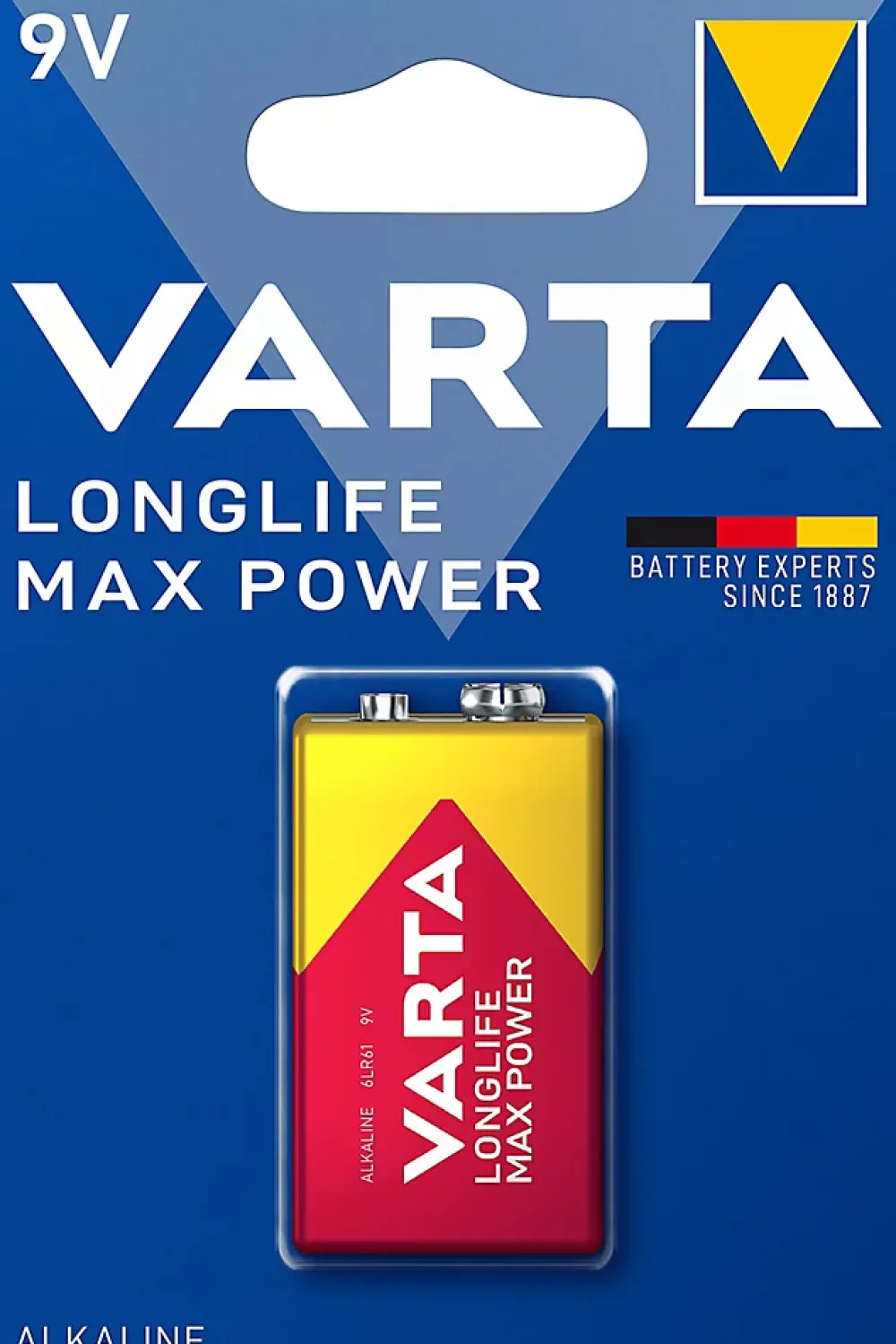 Varta Pile alcaline 9V (PP3) Long-life Max Power