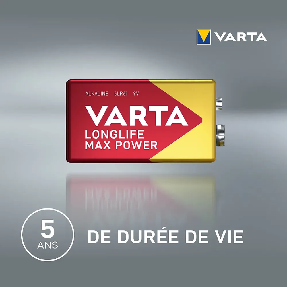 Varta Pile alcaline 9V (PP3) Long-life Max Power
