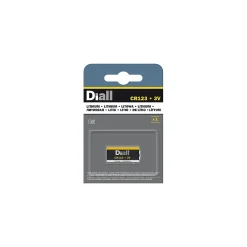 Diall Pile Lithium-Pile au lithium CR123A (CR17345)