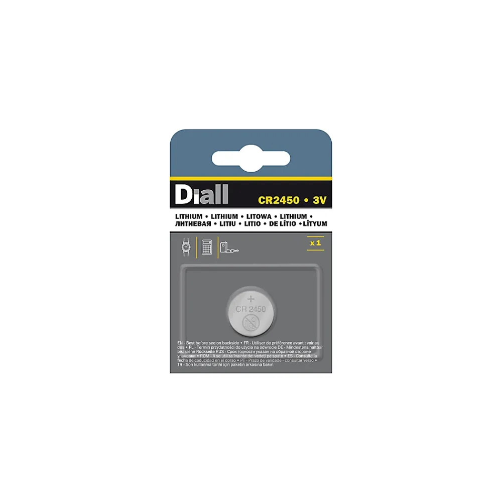 Diall Pile Lithium-Pile au lithium CR2450 , lot de 1