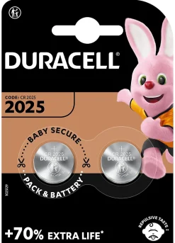 Duracell Pile au lithium CR2025 , lot de 2