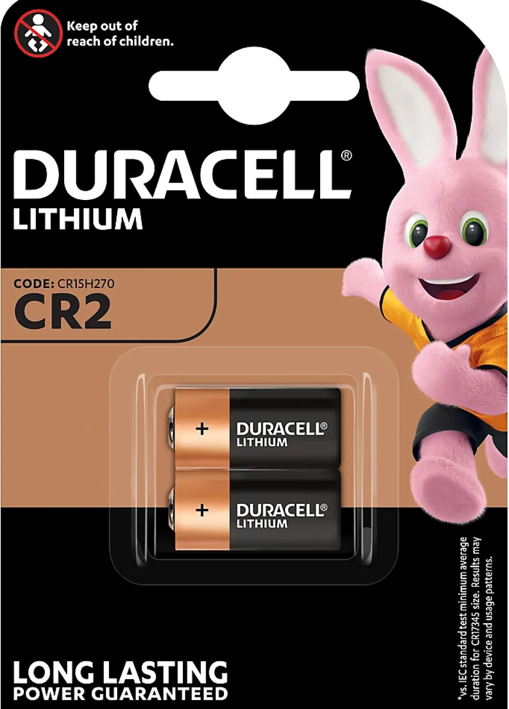 Duracell Pile au lithium CR2 , lot de 2