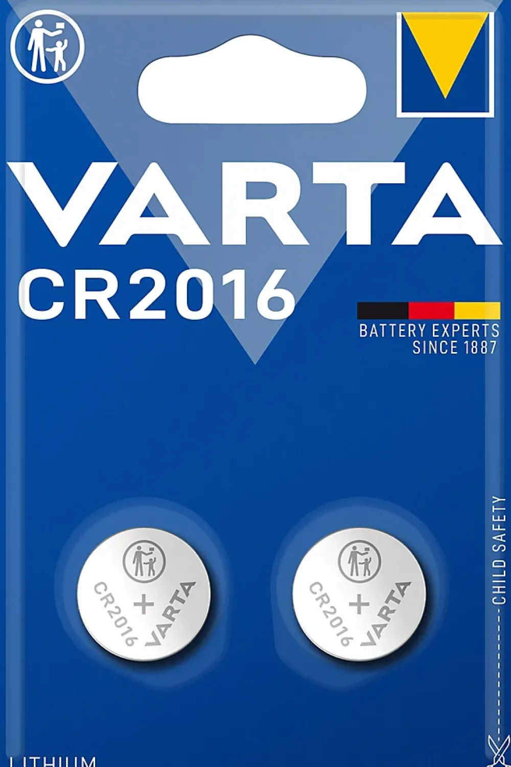 Varta Pile au lithium CR2016 , lot de 2