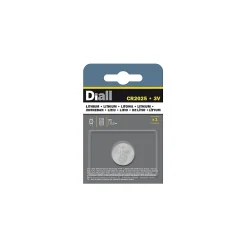 Diall Pile bouton au lithium CR2025 3V