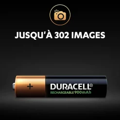 Duracell Pile Lr03|Pile Aaa-Pile rechargeable AAA (LR03) 900Mah, lot de 4