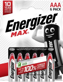 Energizer Pile Aaa|Pile Lr03-6 Piles alcalines AAA LR3 Max