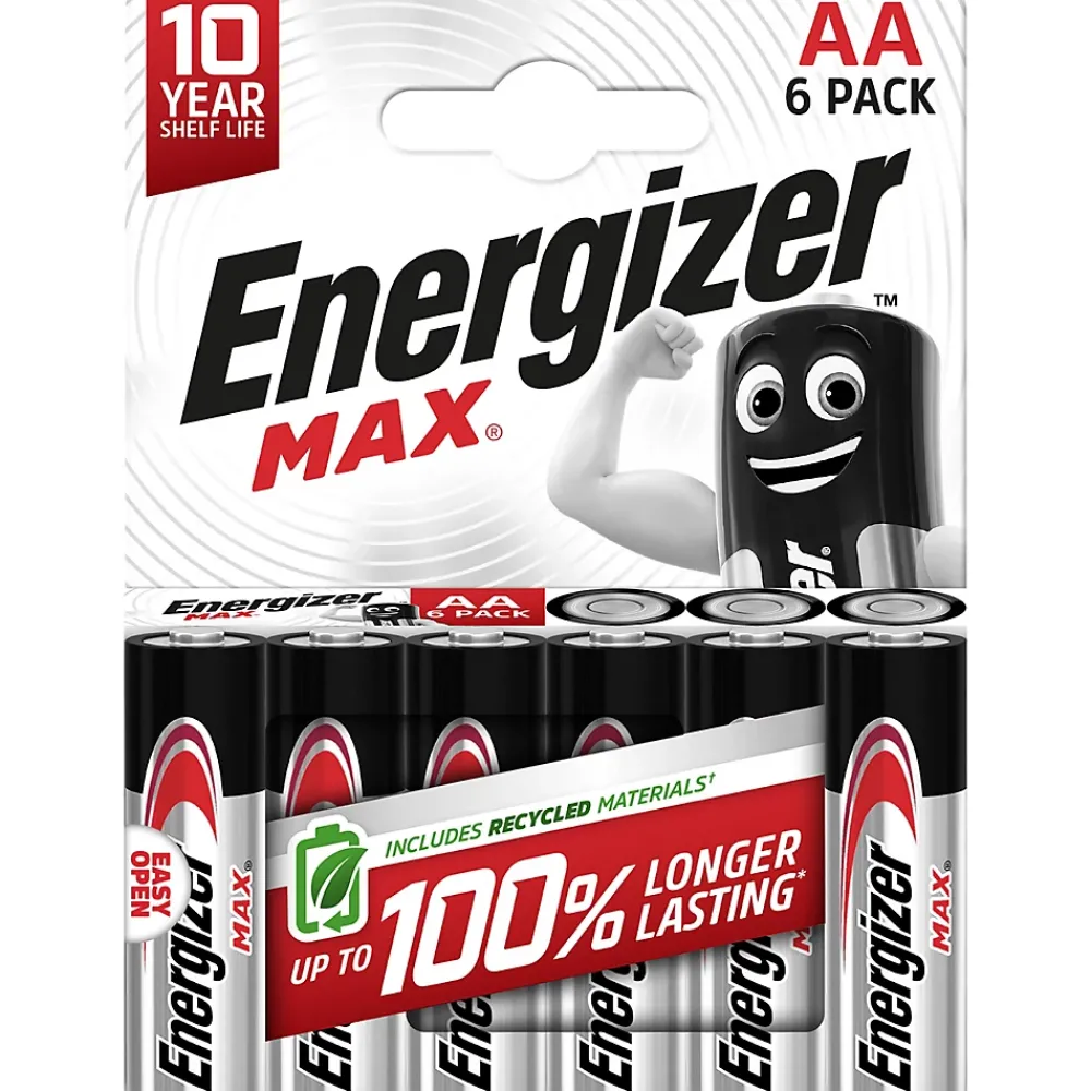 Energizer 6 Piles alcalines AA LR6 Max