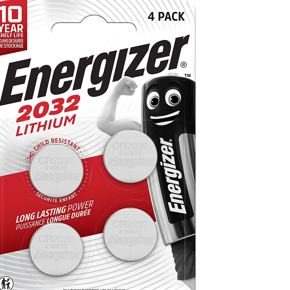 Energizer 4 Piles bouton au lithium 2032 3V