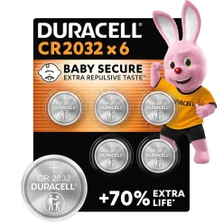 Duracell Pile Cr2032|Pile Lithium-6 piles bouton CR 2032 - - 3V