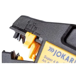 Jokari Pince À Dénuder-20200 - Pince à Dénuder Automatique Super 4 Pro - Fil 0,2 à 6mm² - Butée Réglable 6 à 15mm + Coupe Fil