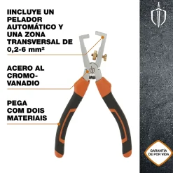 Magnusson Pince à dénuder 160mm Noir et orange