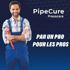 Pipecure Ébavureur Et Évaseur-Presscare, Kit de 2 Diametres Alesoirs PVC pour Piscinistes en Aluminium Anodise, Lame en carbure disponible