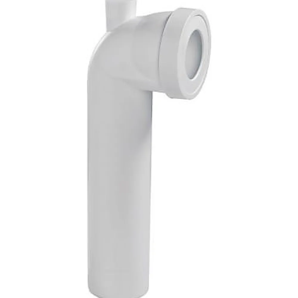Wirquin Pipe WC longue coudée mâle avec piquage femelle Ø40 mm