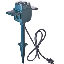 LAP Prise Programmable-Piquet de jardin 2 prises programmables