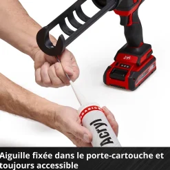 Einhell Mastic, Cartouche Joint Et Silicone-Pistolet à cartouche TE-SG 18/10 LI - SOLO 18V ( sans batterie)