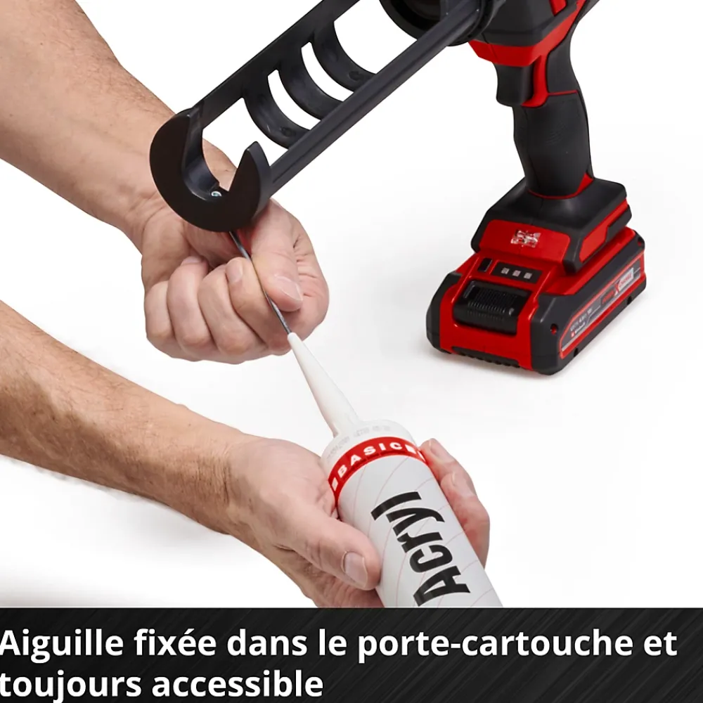 Einhell Mastic, Cartouche Joint Et Silicone-Pistolet à cartouche TE-SG 18/10 LI - SOLO 18V ( sans batterie)