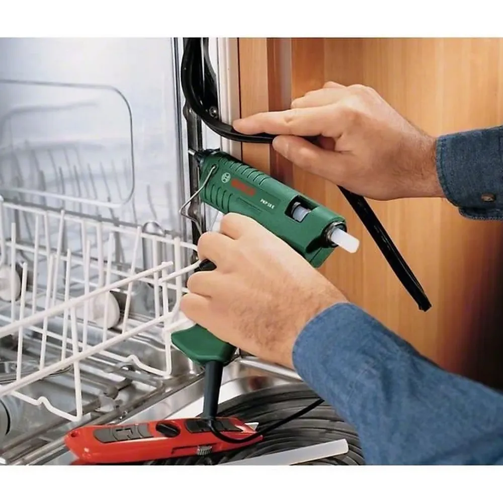 Bosch Pistolet À Colle-Pistolet à colle PKP 18 E Gluey Evergreen - 500 W, câble amovible, LED, coffret de transport