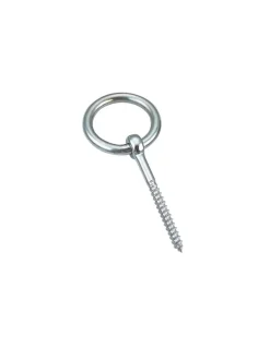 Vis Express Piton Anneau Filetage Bois 8X80 Filetée sur 40 Inox A4 - 1 pièce