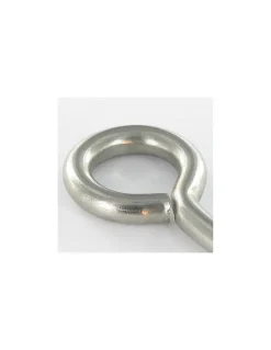 Vis Express Piton Bois 5X40 Filetée sur 24 Longueur total 64 Oeil 14 Inox A2 - 10 pièces