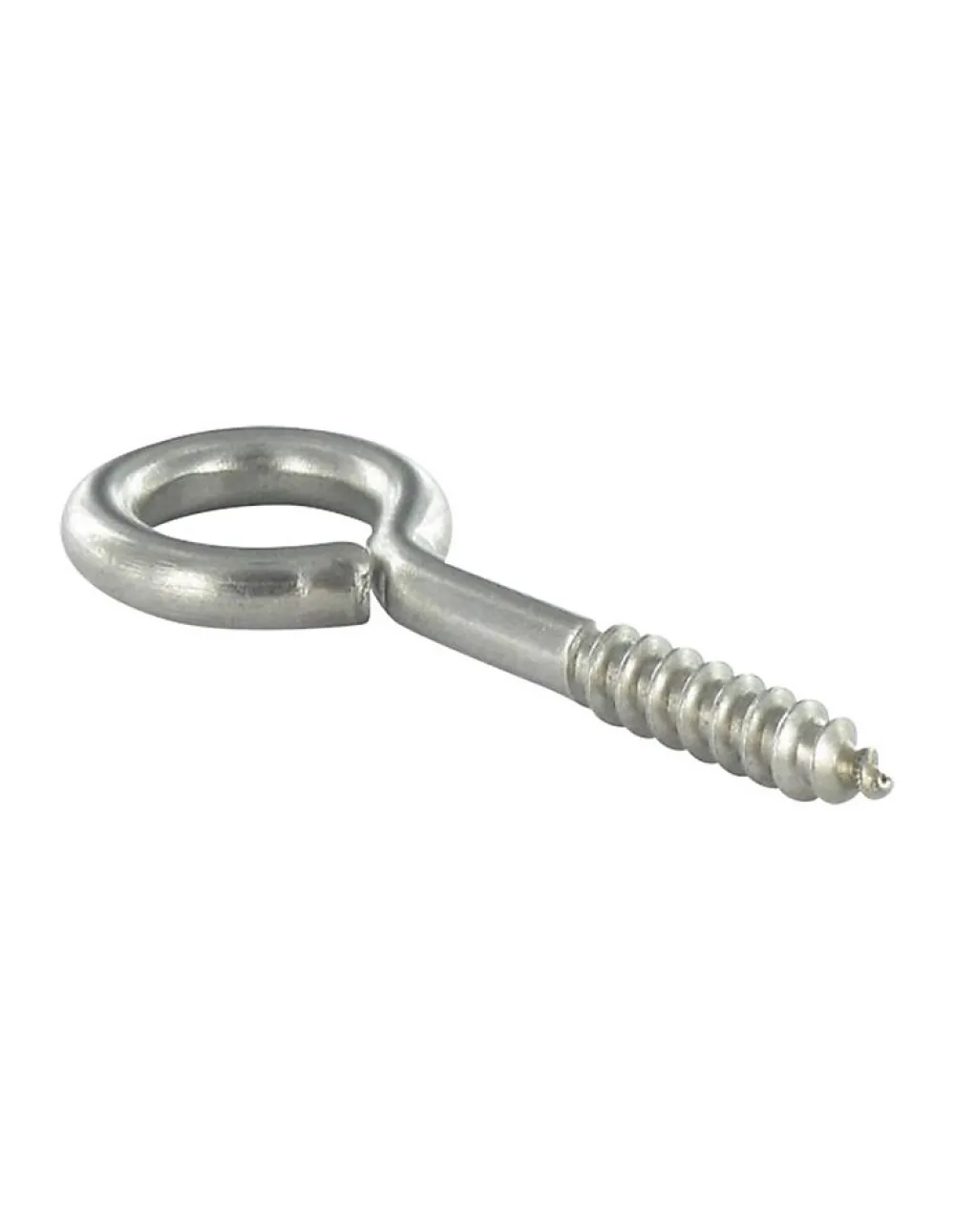 Vis Express Piton Bois 6X60 Filetée sur 36 Longueur total 90 Oeil 18 Inox A2 - 1 pièce