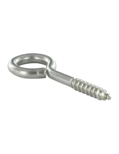 Vis Express Piton À Visser-Piton Bois 6X60 Filetée sur 36 Longueur total 90 Oeil 18 Inox A2 - 30 pièces