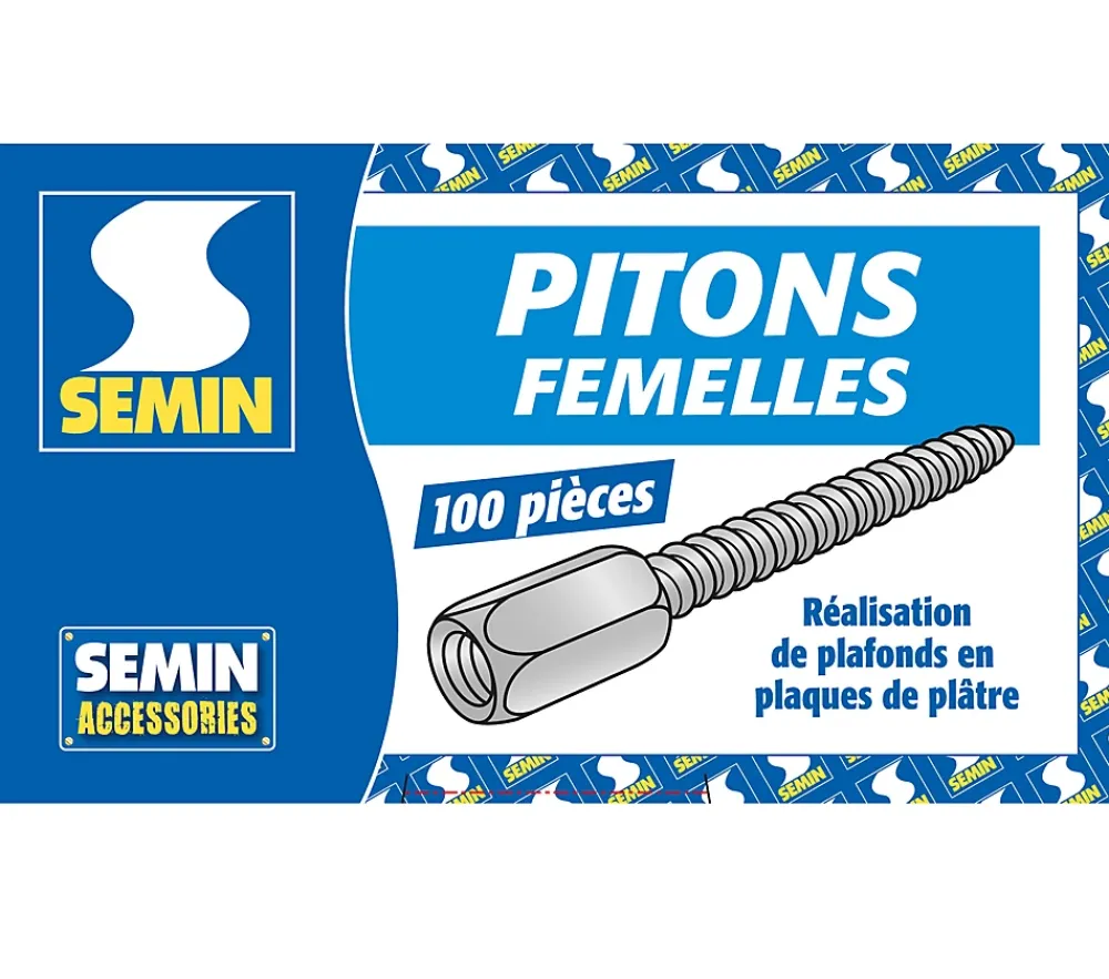 Semin Piton À Visser-Pitons Femelles , Boite de 100