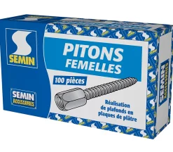 Semin Piton À Visser-Pitons Femelles , Boite de 100