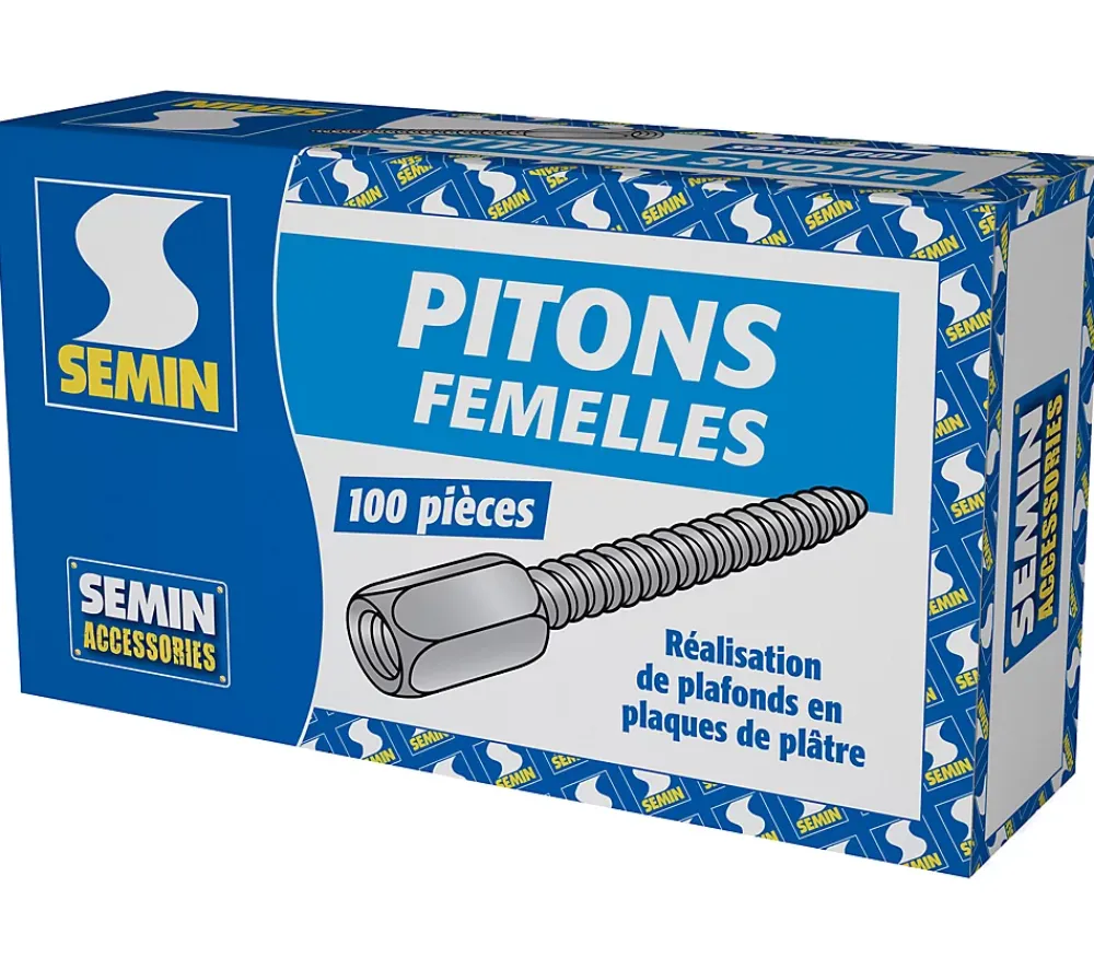 Semin Piton À Visser-Pitons Femelles , Boite de 100