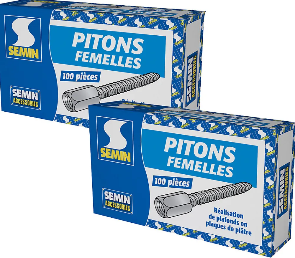 Semin Pitons Femelles , Boite de 100 (lot de 2)