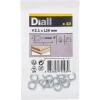 Diall Piton à vis en acier zingué 20x11 mm - 10 pièces